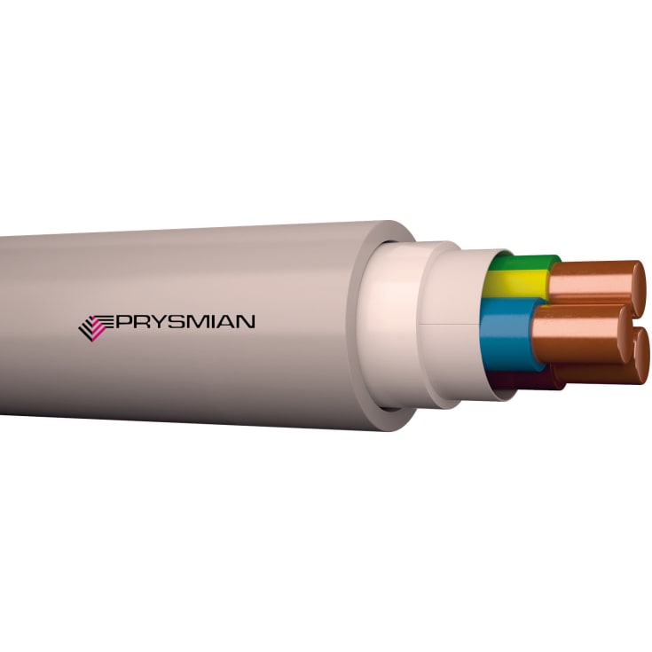 100 meter Prysmian Afumex installationskabel, 7G1,5 mm², 100 meter