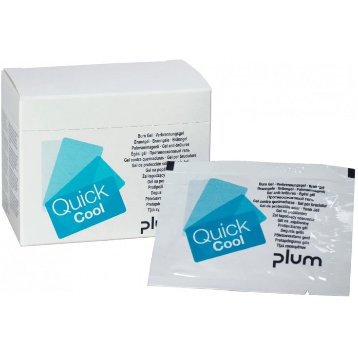 Plum Quick Cool brannsårsgel, brev med 3,5 g, 18 stk.