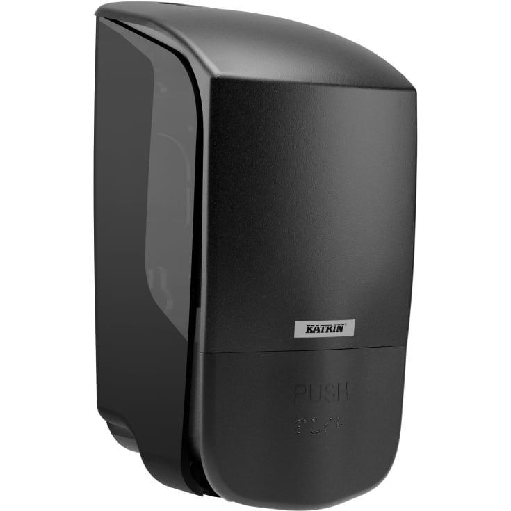Katrin dispenser 77359 for såpe/hånddesinfeksjon, 500 ml, plast, svart