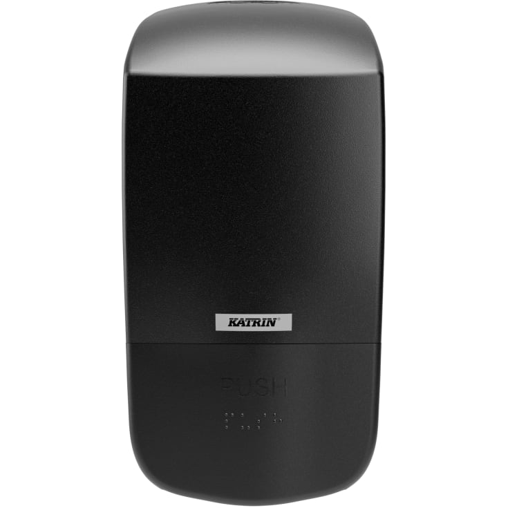 Katrin dispenser 77359 til sæbe/håndsprit, 500 ml, plast, sort