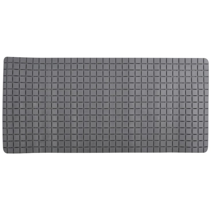 Spirella MSV Quadro sklisikker matte, 76x36 cm, grå
