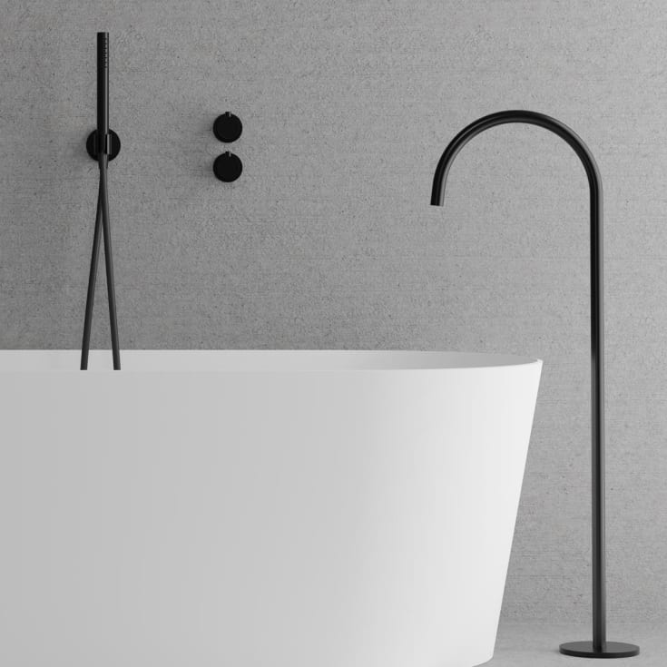 Scandtap Harmonized Bliss 4 kararmatur med brusesæt, sort