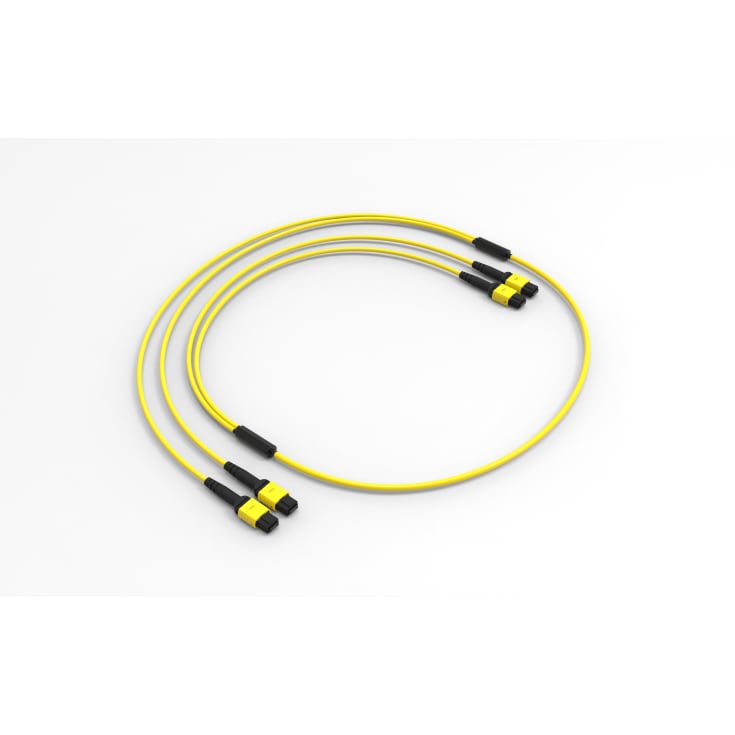 MPO/F/APC-MPO/F/APC 24 Fiber patchkabel OS2 lszh method A, 10m