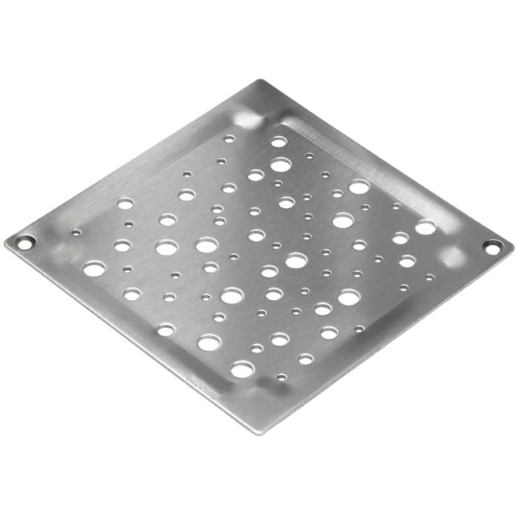 Rist square oslo-med skruelås-Rist: 140 x 140 mm-rustfrit stål