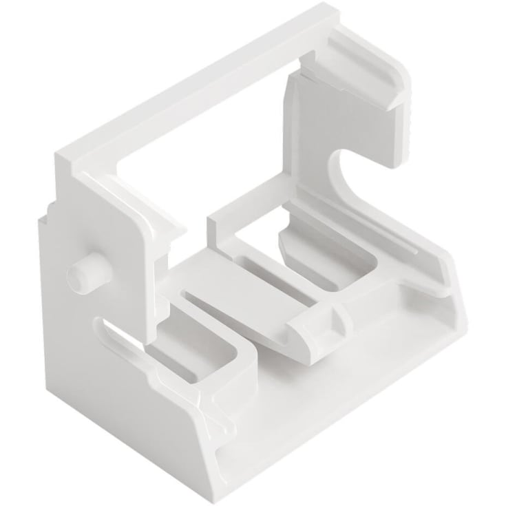10 st Fästadapter 10-ledarkontakt 4mm² för sidoskruvmontering vit