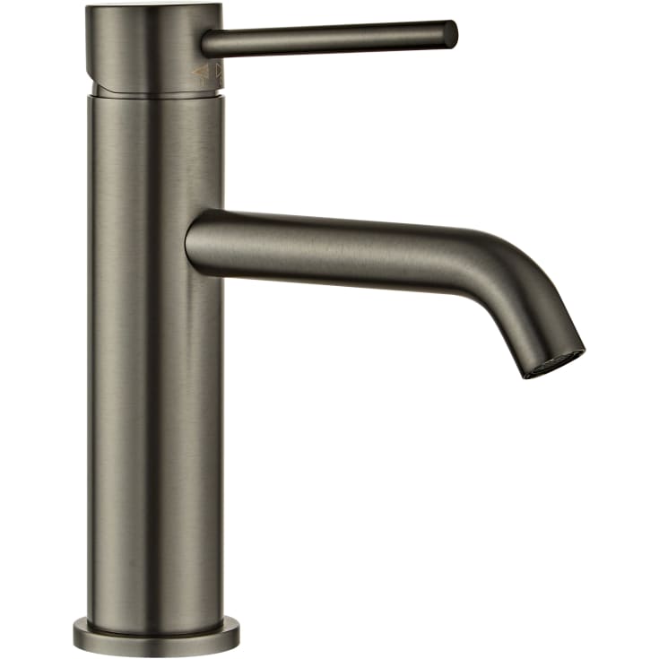Zen Sanitary Slimline servantbatteri, sort krom