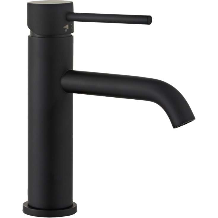 Zen Sanitary Slimline tvättställsblandare, svart