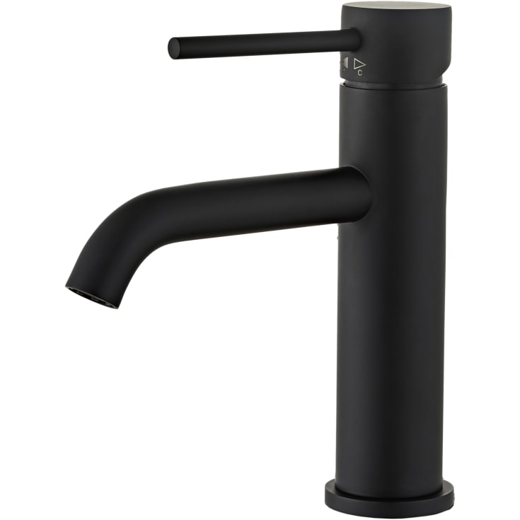 Zen Sanitary Slimline servantbatteri, sort