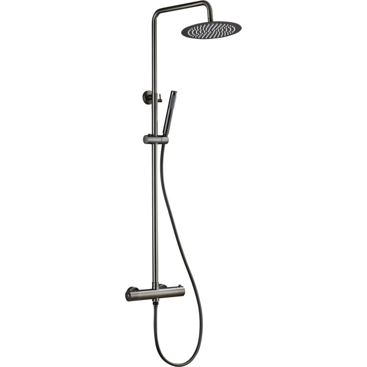 Zen Sanitary dusjsett, sort krom