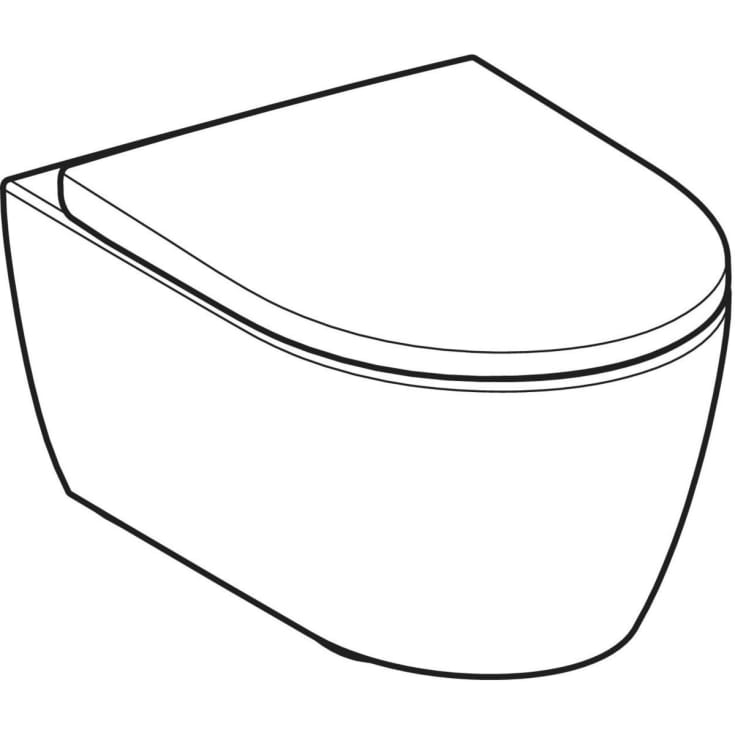 Geberit iCon toiletsæt, væghængt, 530x355x335 mm, hvid