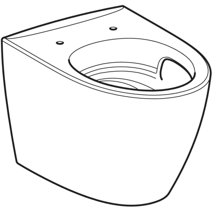 Ifö Spira Art hængeskål, TurboFlush, 520x355x350 mm, hvid