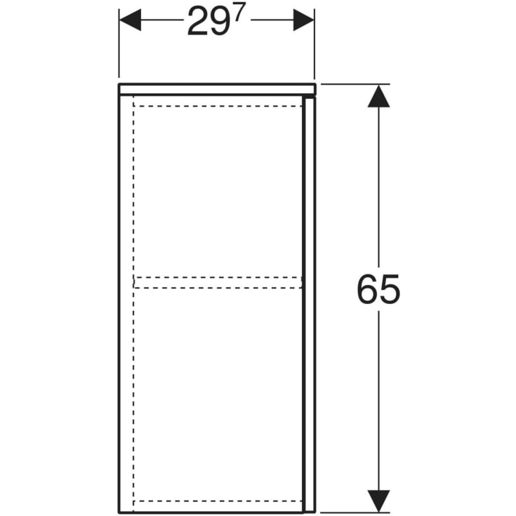 Ifö Sense Modern veggskap, 33x65 cm, eik