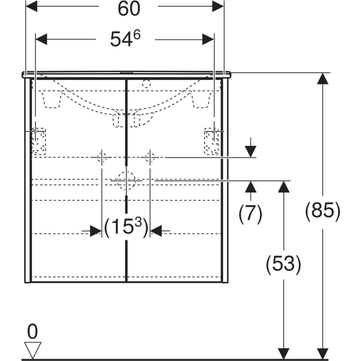 Ifö Sense Modern møbelpakke, 61,5x37,5 cm, eg