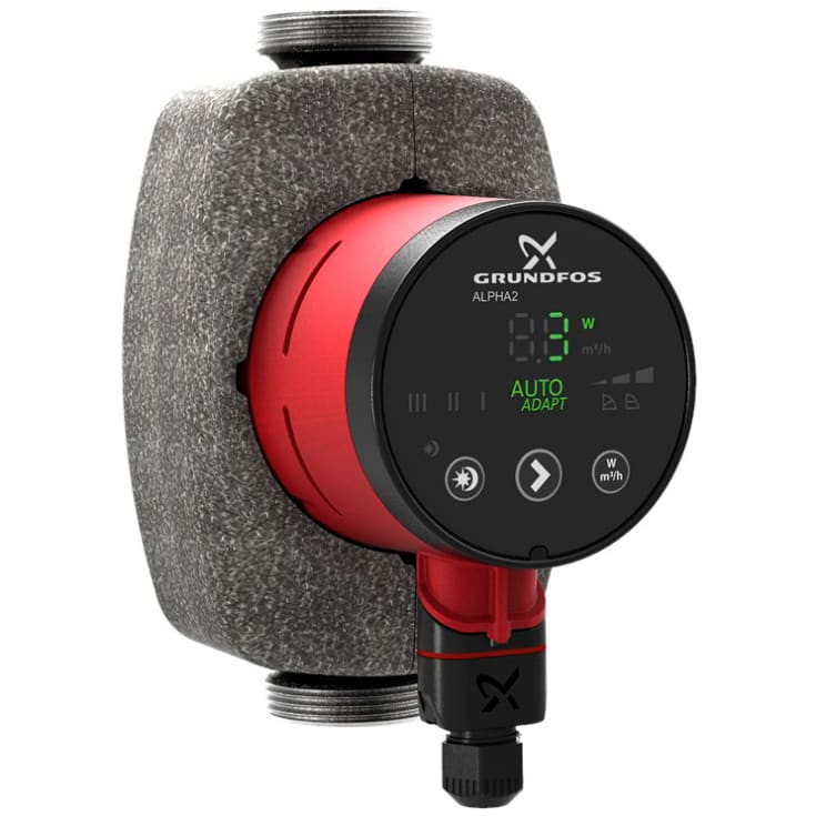 Grundfos Alpha2 25-80 N sirkulasjonspumpe 180 mm, forbruksvann