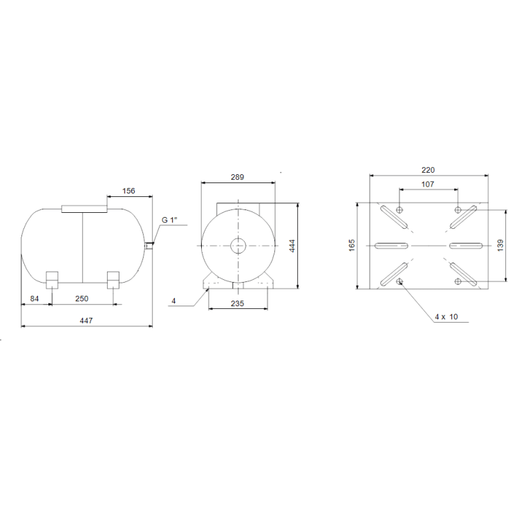 Grundfos GT-H-24 hydrofor, 24 liter