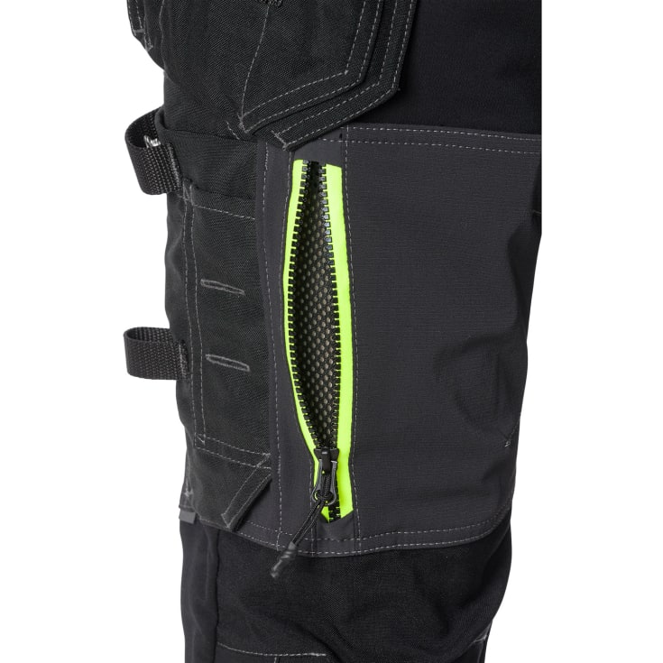 Fristads 2566 STP arbeidsbukse med stretch, sort, str. C62