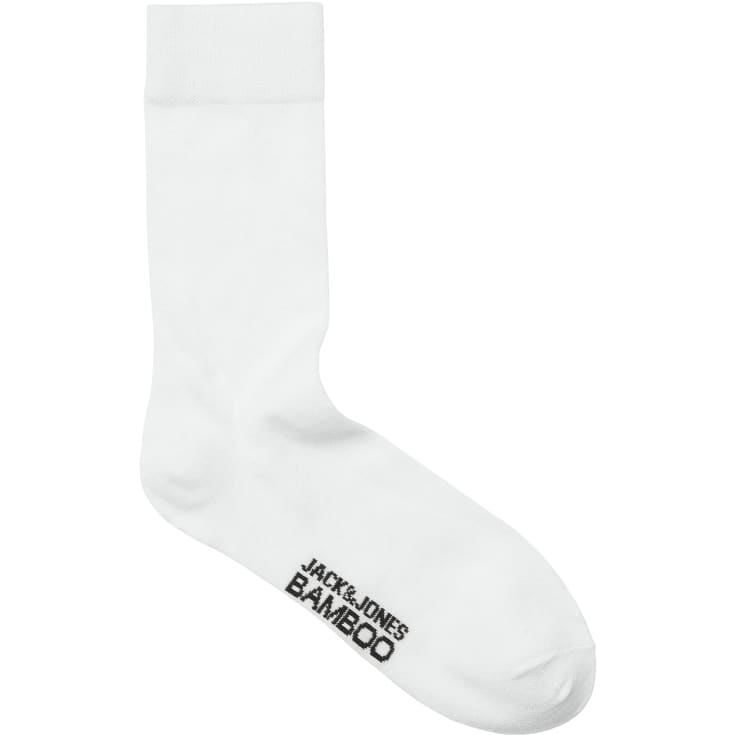 Jack & Jones JACBASIC 5-pak Bambus strømper, White, ONESIZE