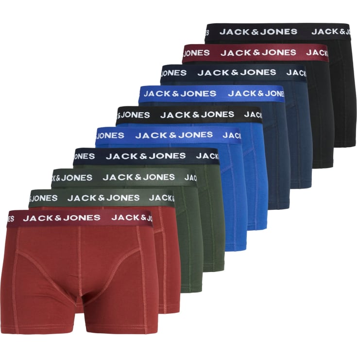 Jack & Jones JACSOLID 10-pak boxershorts, Rosin Sodalite Blue, XL