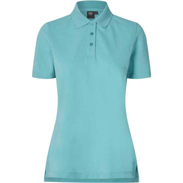 ID Ease dame polo T-shirt, Støvet Aqua, M
