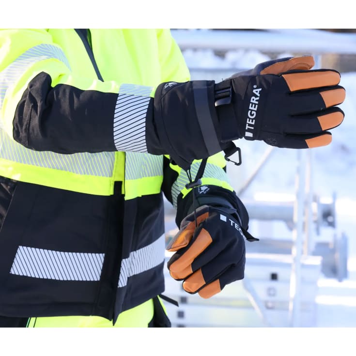 Tegera 6295 Subzero vinterhandsker, Sort, 10