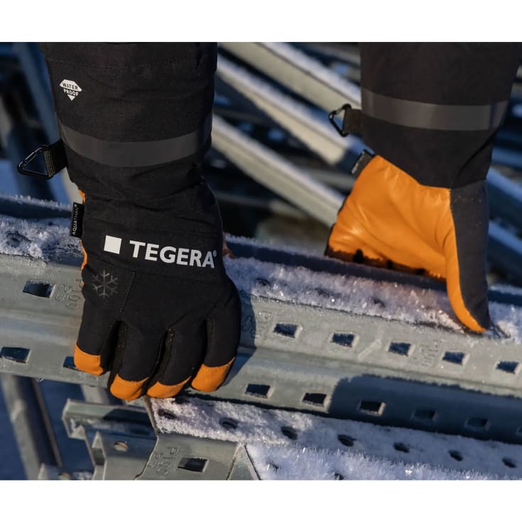 Tegera 6296 Subzero vinterhandsker, Sort, 10