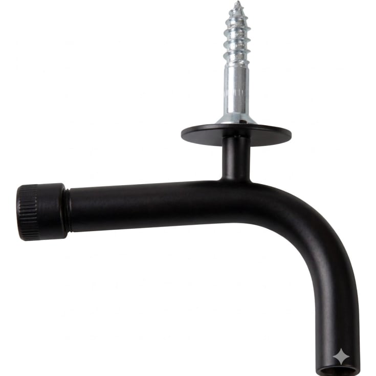 Svanehals med skrue, sort