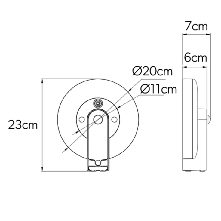 4lite Arundel solcellev vegglampe