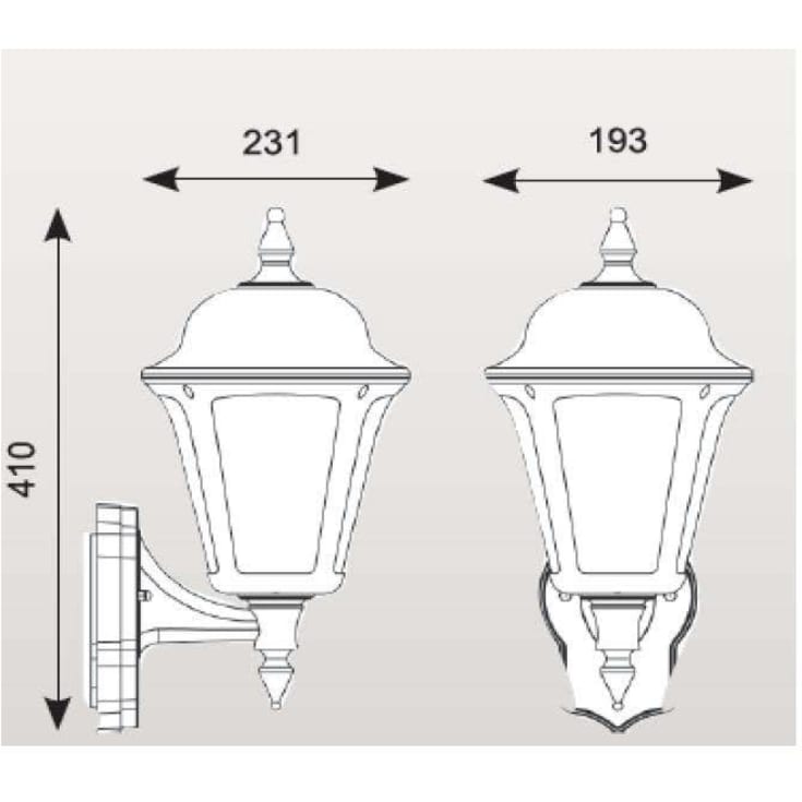 4lite Lantern udendørs væglampe