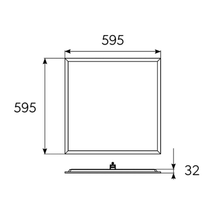 4lite Kithara panel, 60x60 cm, 4000K