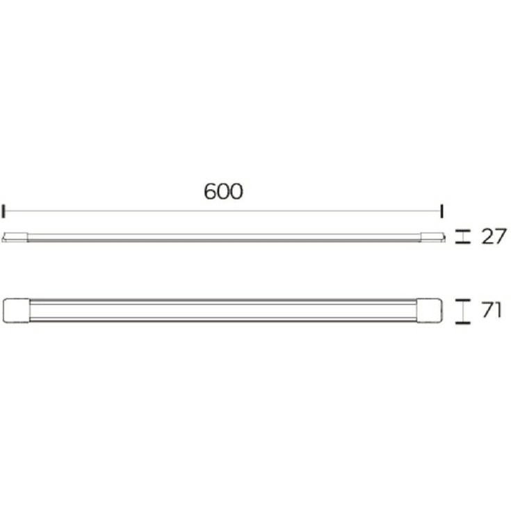 4lite Advantage lysrörsarmatur, 16 W, 60 cm
