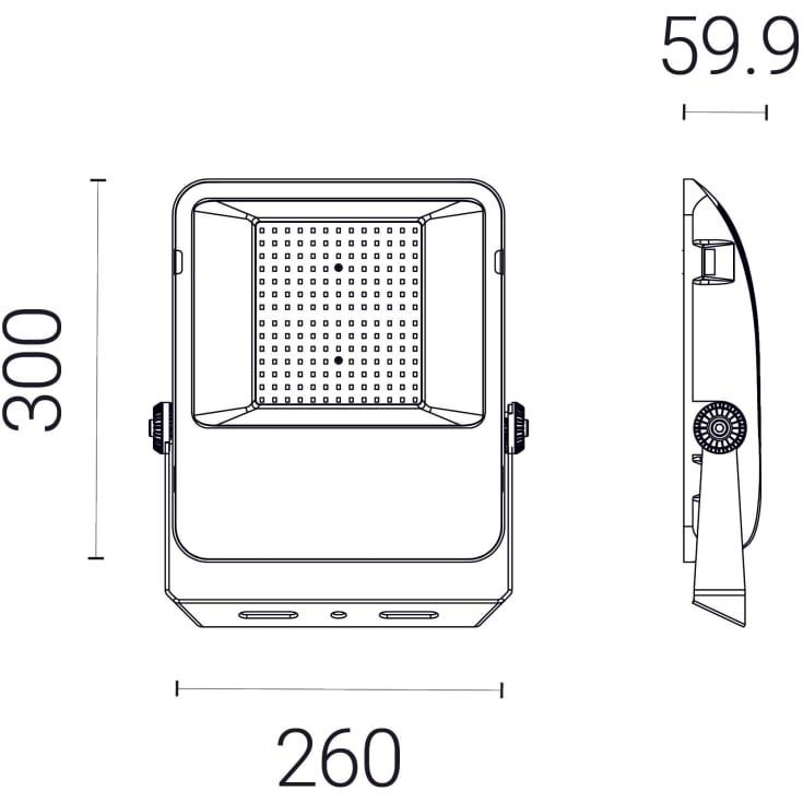 4lite Floodlight projektør, 4000K, 150W
