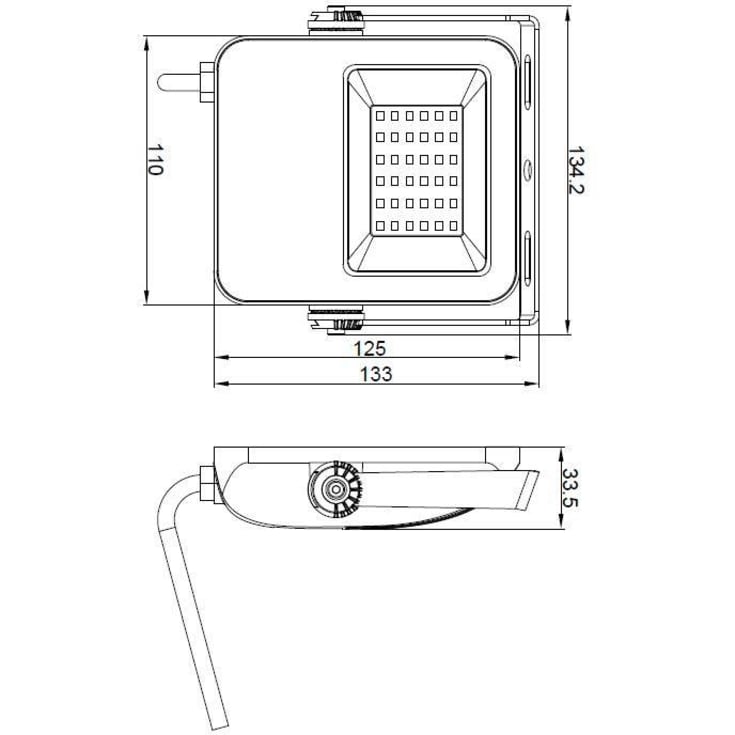 4lite Floodlight projektør, 4000K, 30W