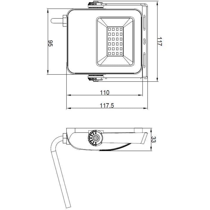 4lite Floodlight projektør, 4000K, 20W