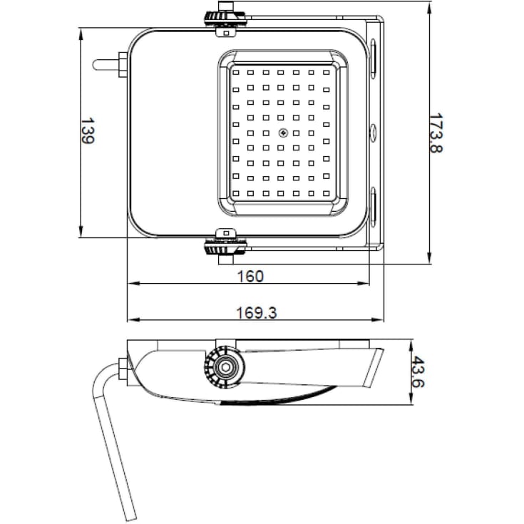 4lite Floodlight projektør, 4000K, 50W