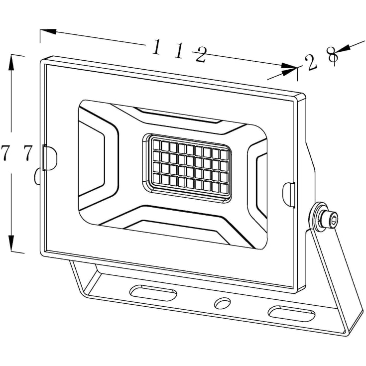 4lite Floodlight strålkastare, 4000K, 20W