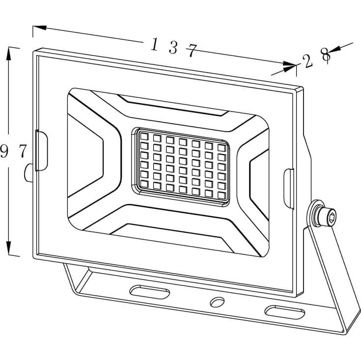 4lite Floodlight strålkastare, 4000K, 30W