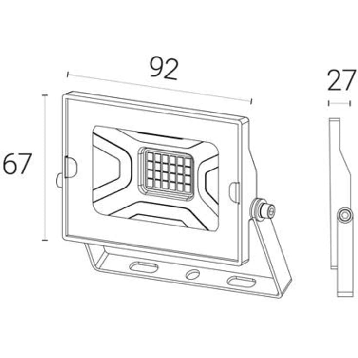 4lite Floodlight projektør, 4000K, 10W
