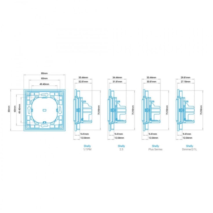 Shelly Wall switch 1 sort