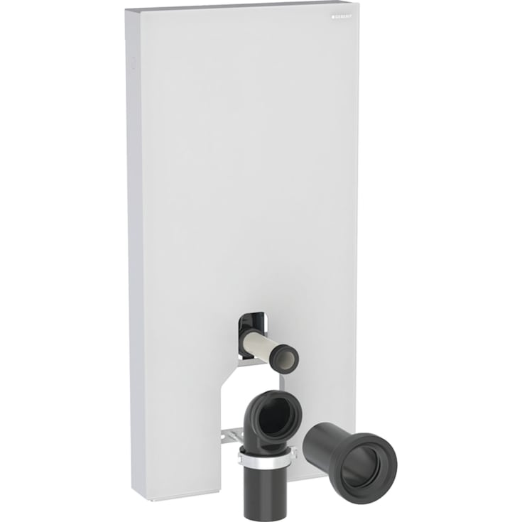 Geberit Monolith Plus cistern för back-to-wall toalett, 101 cm, vitt glas