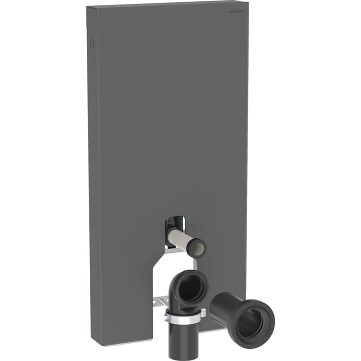 Geberit Monolith Plus sisterne for back-to-wall toalett, 101 cm, svart glass