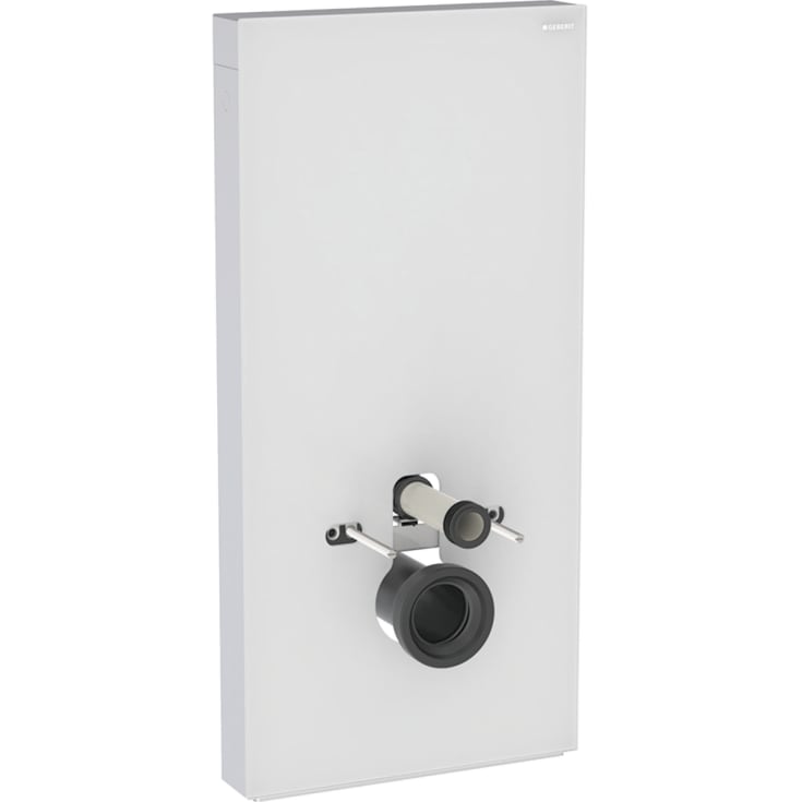 Geberit Monolith Plus sisterne for vegghengt toalett, 101 cm, hvitt glass