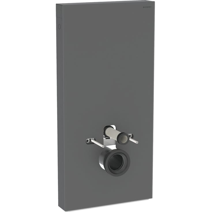 Geberit Monolith Plus cisterne til væghængt toilet, 101 cm, sort glas
