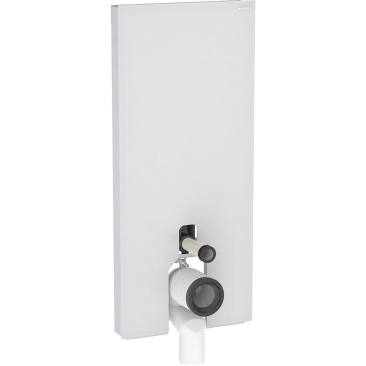 Geberit Monolith Plus cistern för back-to-wall toalett, 114 cm, vitt glas