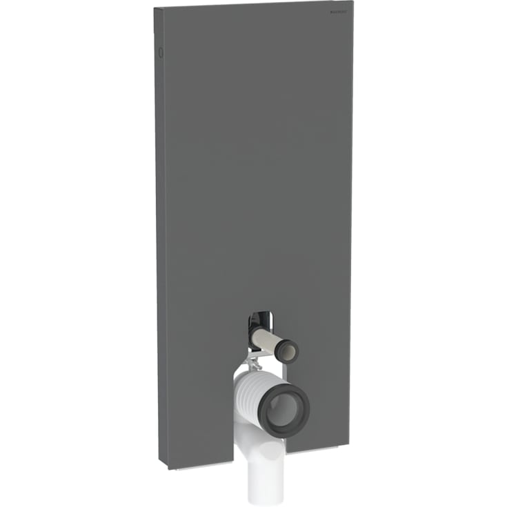 Geberit Monolith Plus cistern för back-to-wall toalett, 114 cm, svart glas