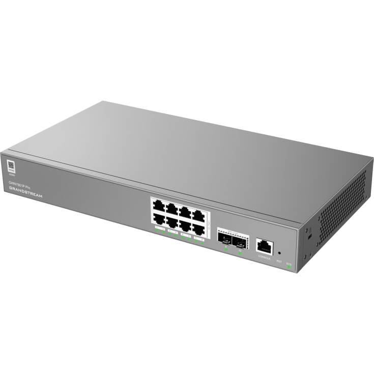 Grandstream GWN 7801P Pro-svitsj 8x1G 2xSFP 8xPoE Layer2++ 120W