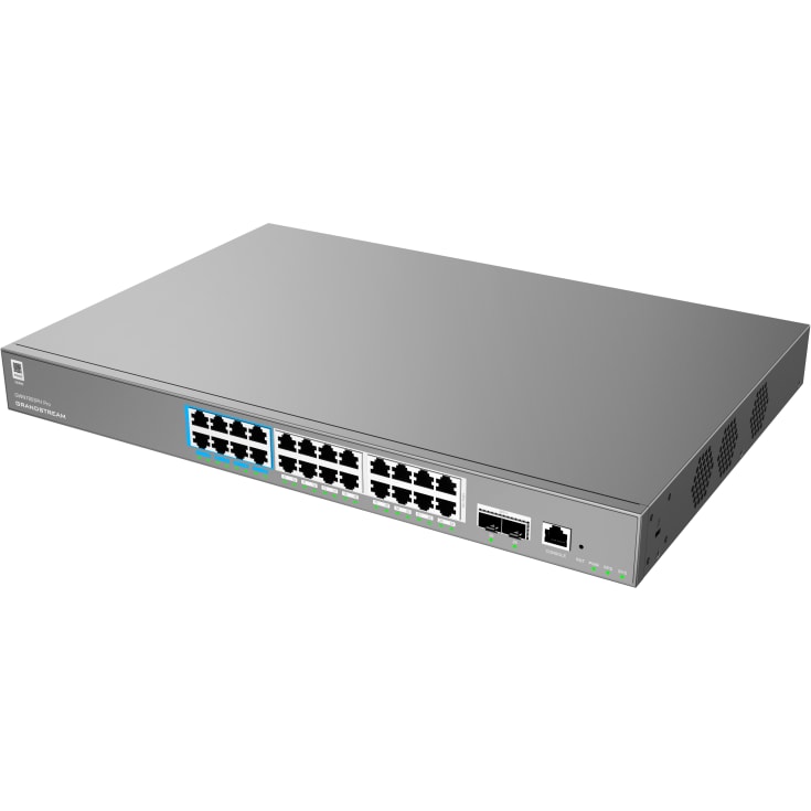 Grandstream GWN 7803PH Pro switch, L2, 24X1G, 2XSFP+, 24XPoE, 400W