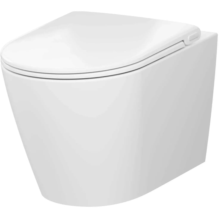 Pressalit Trend Style D2 væghængt toilet, uden skyllekant, hvid