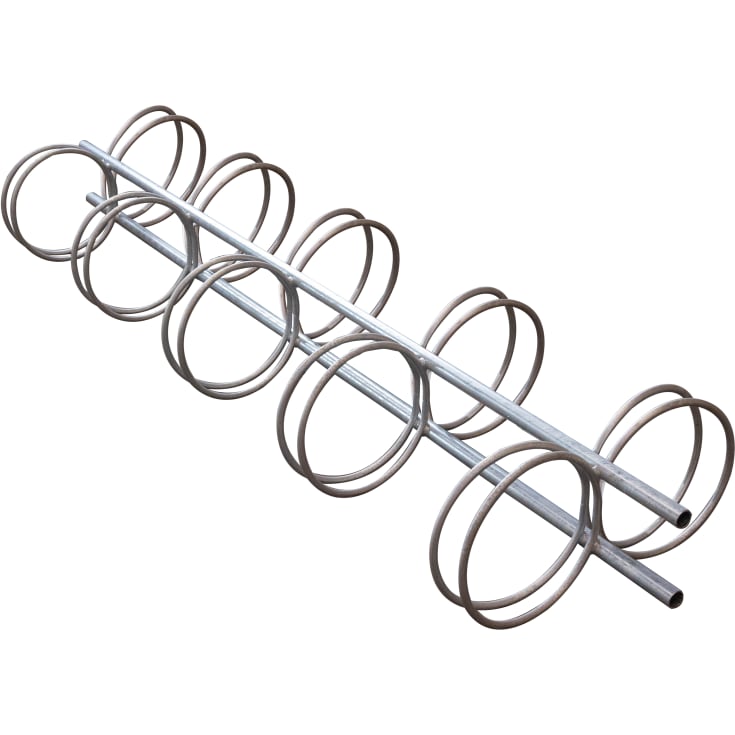 Cykelstativmodul t/5+5 cykler, 90 gr. cirkler, varmgalvaniseret