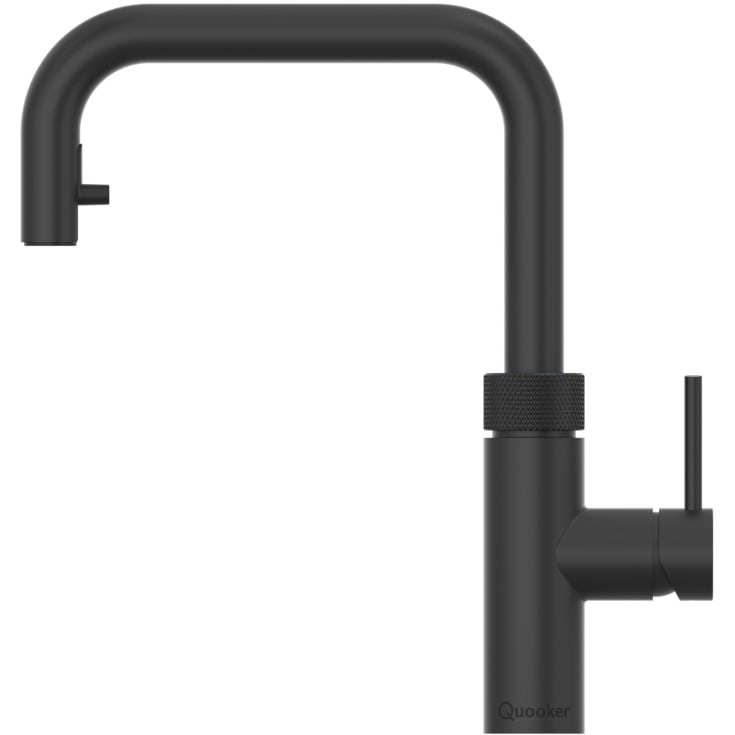 Quooker Flex Square kjøkkenarmatur, uttrekkbar tut, sort