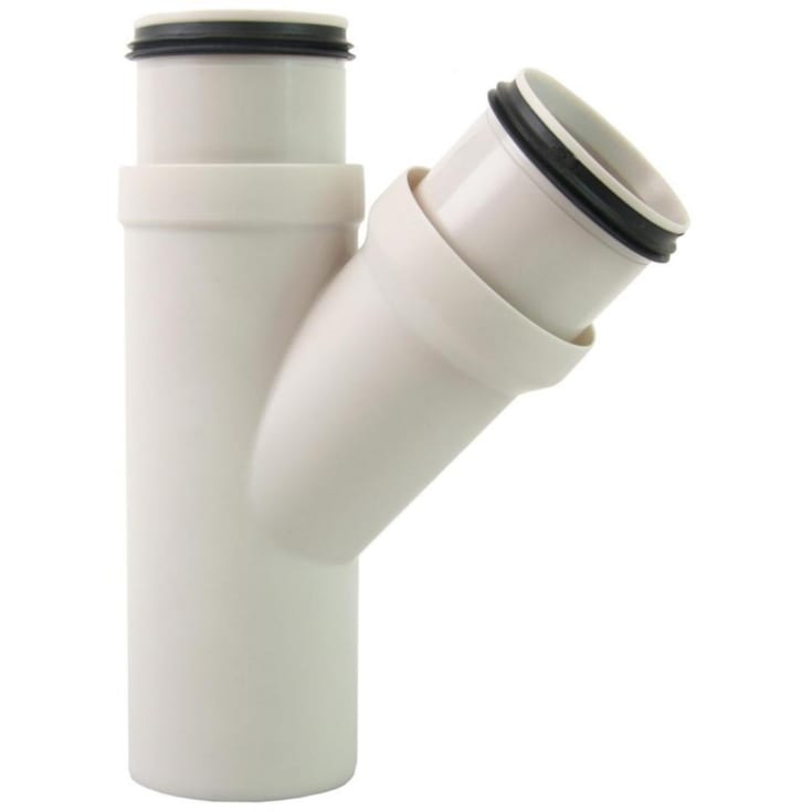 Smartline 50/50 mm PP gren 45 grader, off-white